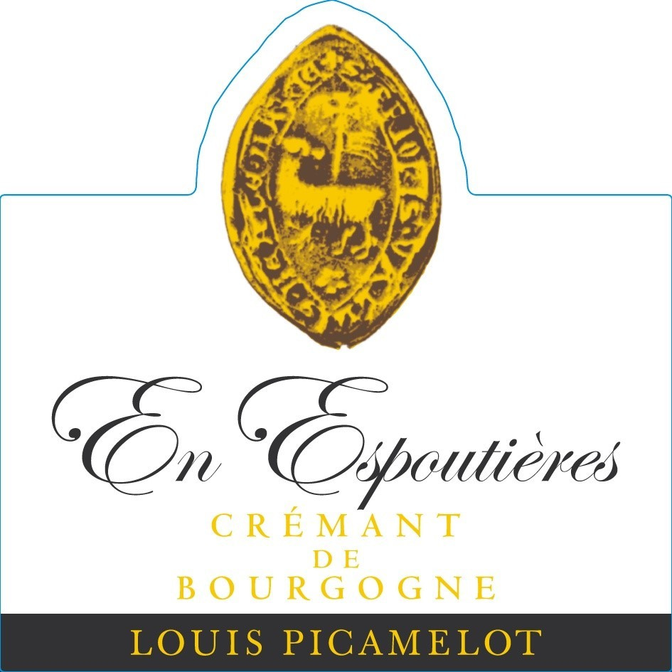 etiquette - Maison Louis Picamelot - Crémant de Bourgogne blanc Extra Brut En Espoutières