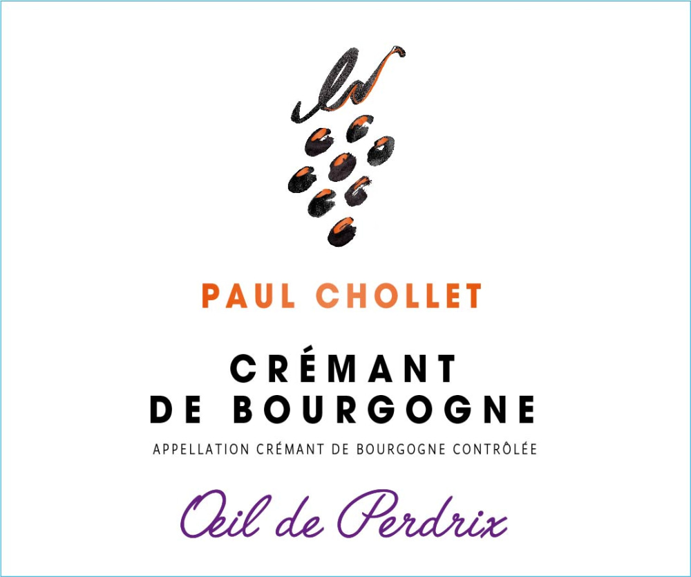 etiquette - Crémant Paul Chollet - Crémant Oeil de Perdrix