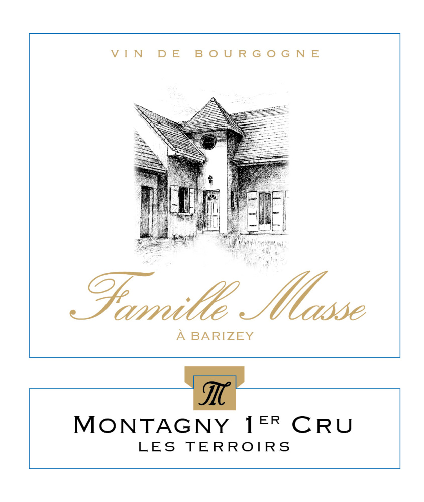 etiquette - Domaine Masse - Montagny 1er cru les Terroirs