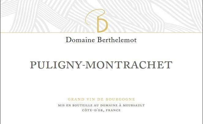 etiquette - Domaine Berthelemot - Puligny Montrachet