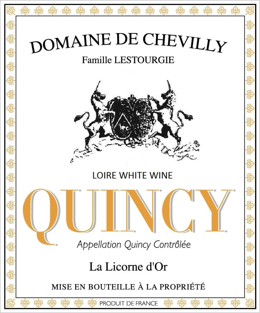 etiquette - Domaine de Chevilly - Quincy La Licorne d'Or