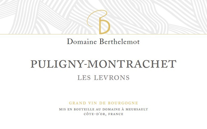 etiquette - Domaine Berthelemot - Puligny Montrachet Les Levrons