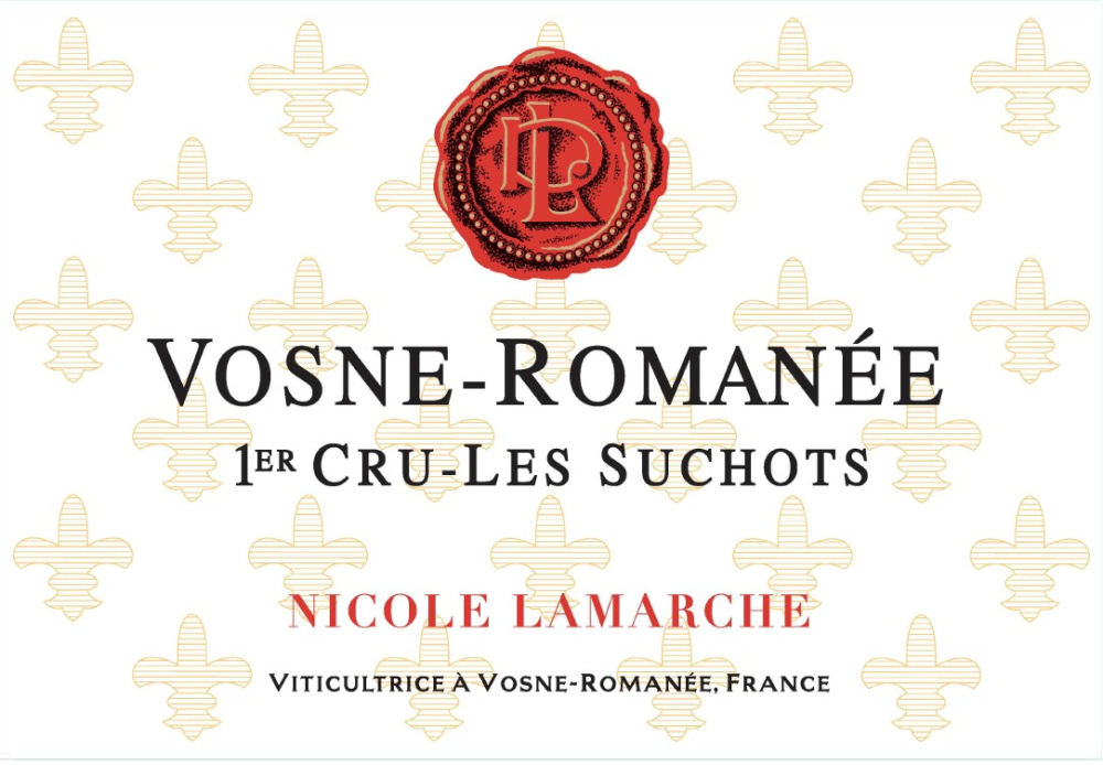 etiquette - Domaine Lamarche Nicole - Vosne Romanée 1er Cru Les Suchots