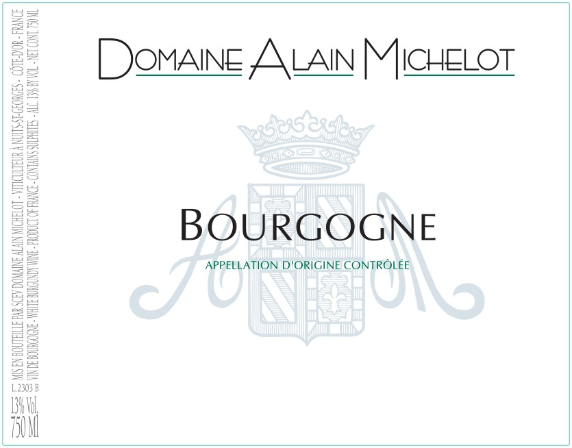 etiquette - Domaine Michelot Alain - Bourgogne Blanc