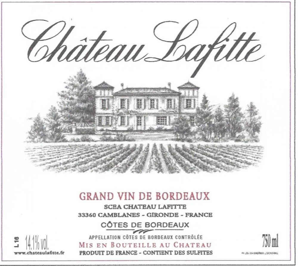 etiquette - Château Lafitte - Côtes de Bordeaux