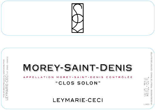 etiquette - Domaine Leymarie-Ceci - Morey Saint Denis Clos Solon