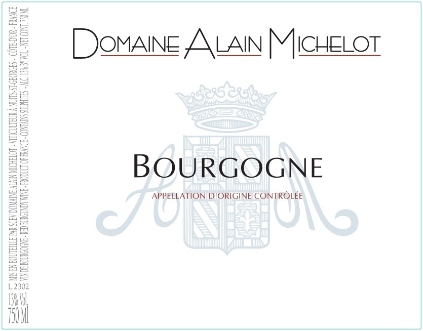 etiquette - Domaine Michelot Alain - Bourgogne Rouge