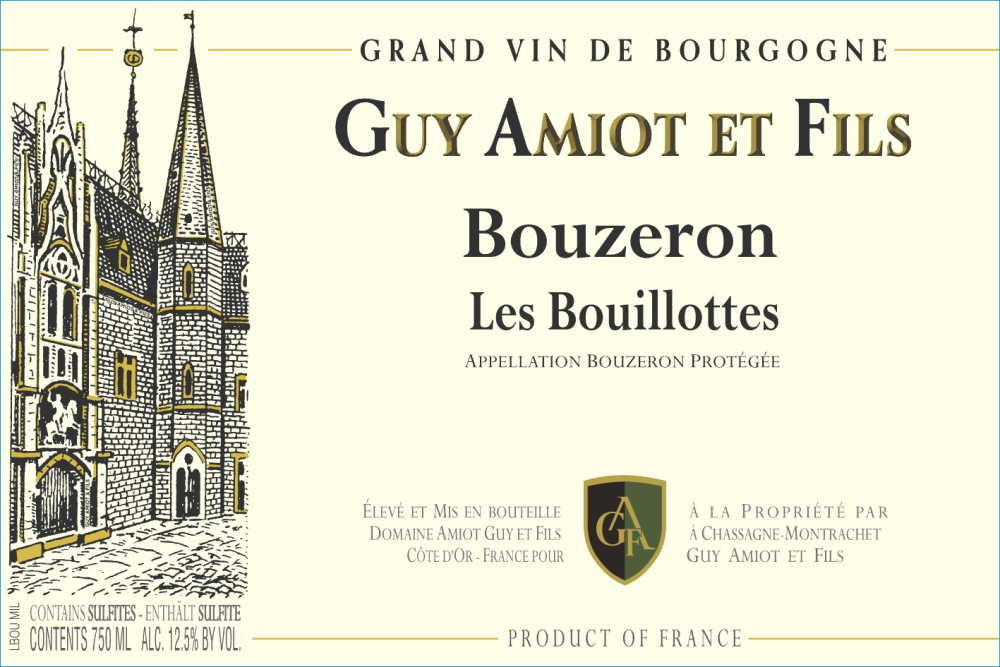 etiquette - Domaine Amiot Guy et Fils - Bouzeron Les Bouillottes