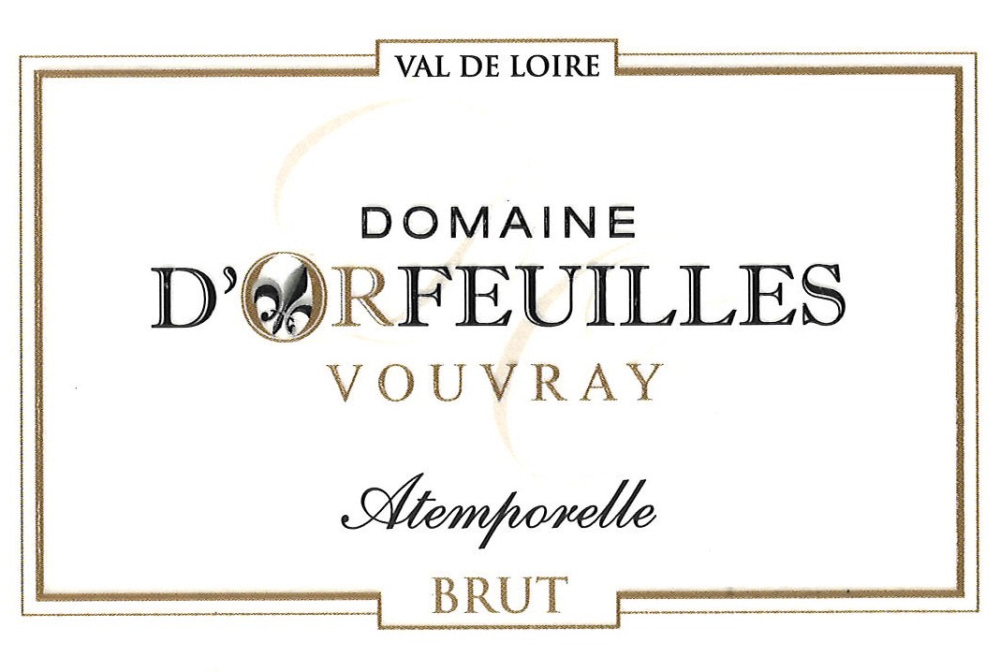 etiquette - Domaine d'Orfeuilles - Vouvray Brut Atemporelle