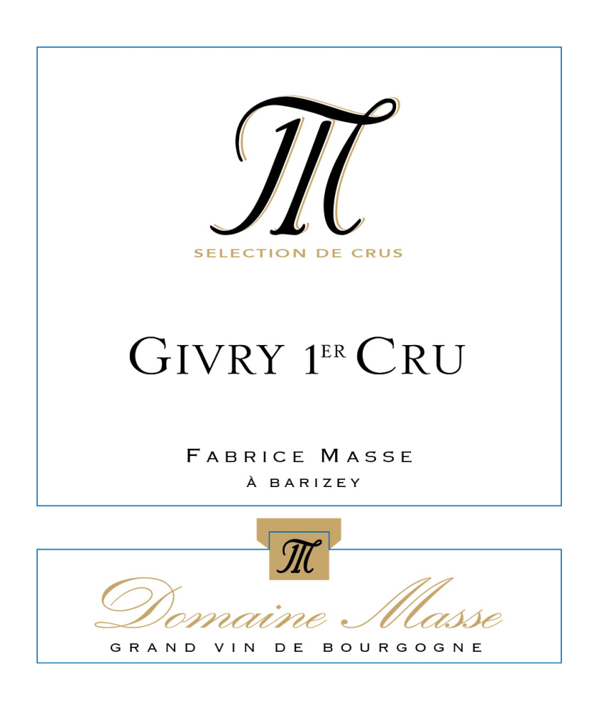 etiquette - Domaine Masse - Givry 1er cru blanc