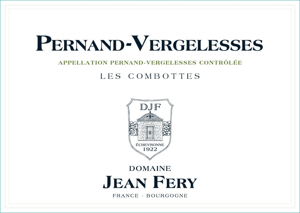 etiquette - Domaine FERY Jean - Pernand Vergelesses "Les Combottes"