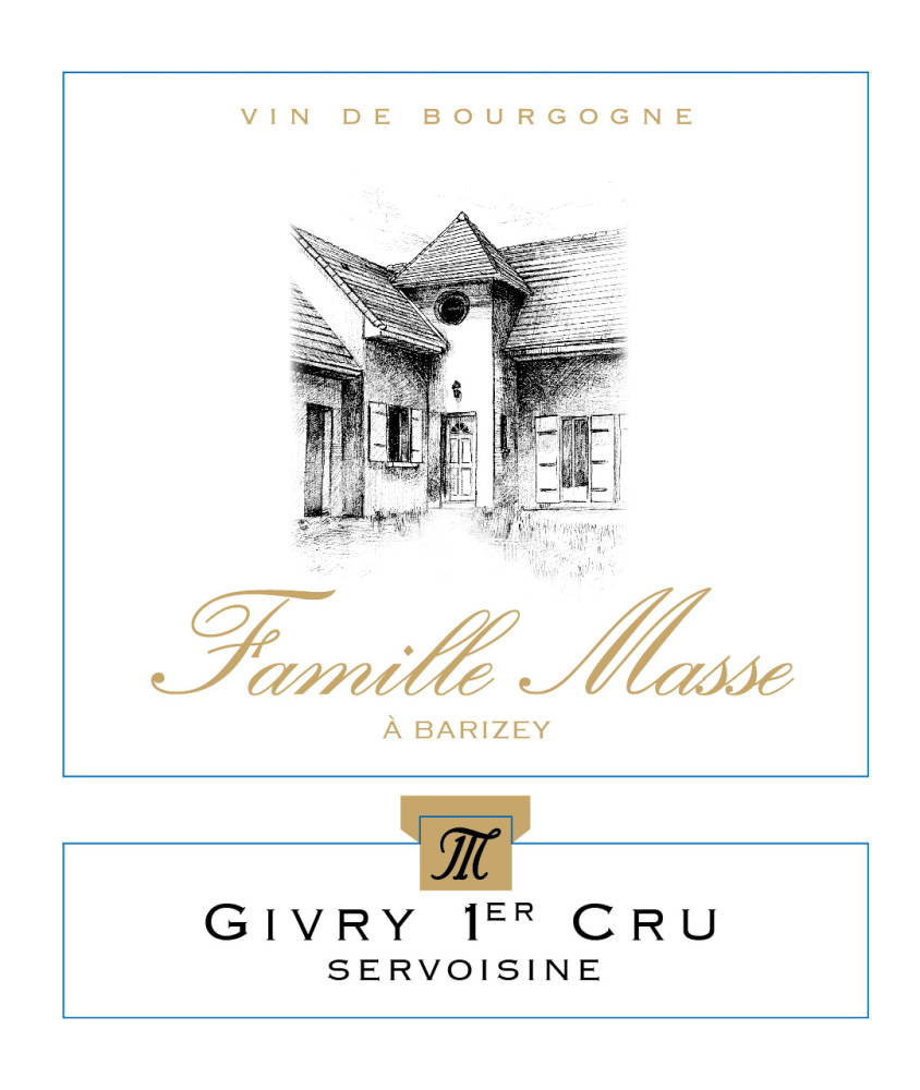 etiquette - Domaine Masse - Givry 1er cru Servoisine