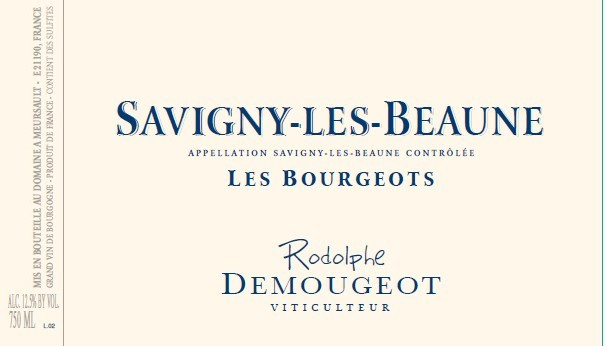 etiquette - Domaine Demougeot Rodolphe - Savigny Les Beaune "Les Bourgeots"