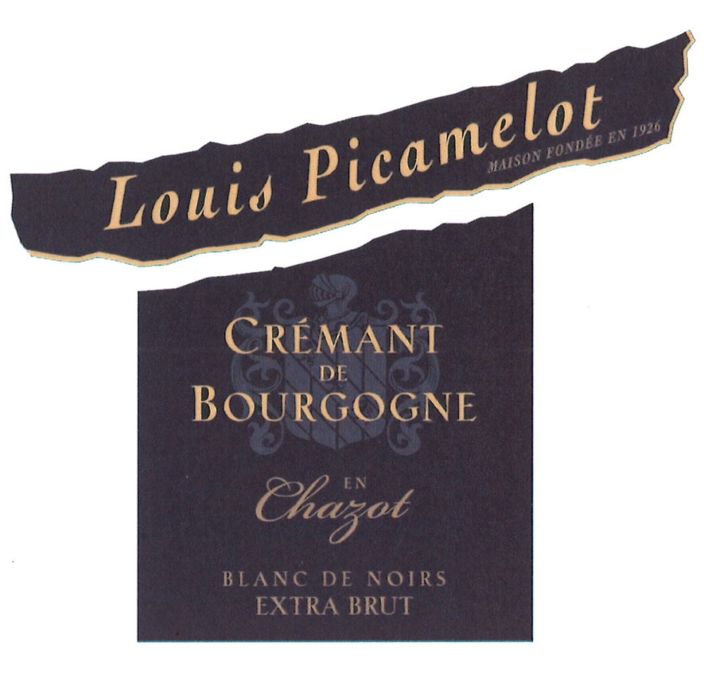 etiquette - Maison Louis Picamelot - Crémant de Bourgogne Blanc de Noirs en Chazot