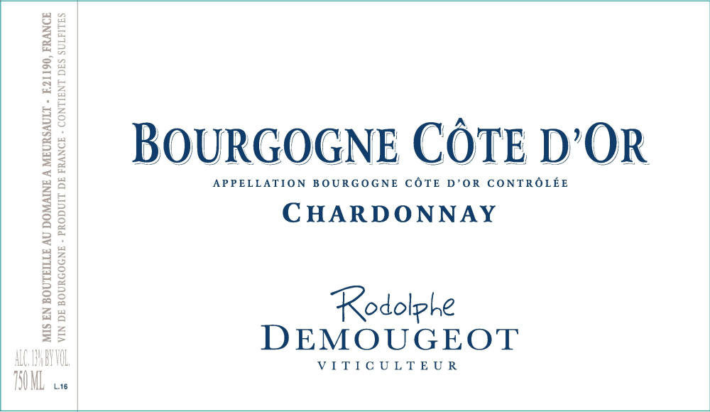 etiquette - Domaine Demougeot Rodolphe - Bourgogne Côte d'Or