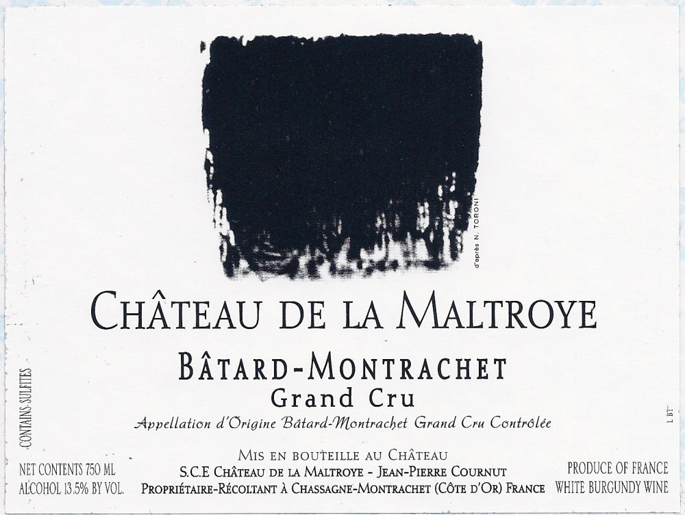 etiquette - Château de La Maltroye - Bâtard-Montrachet Grand Cru