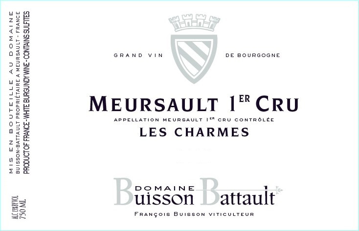 etiquette - Domaine Buisson Battault et Fils - Meursault 1er Cru Charmes