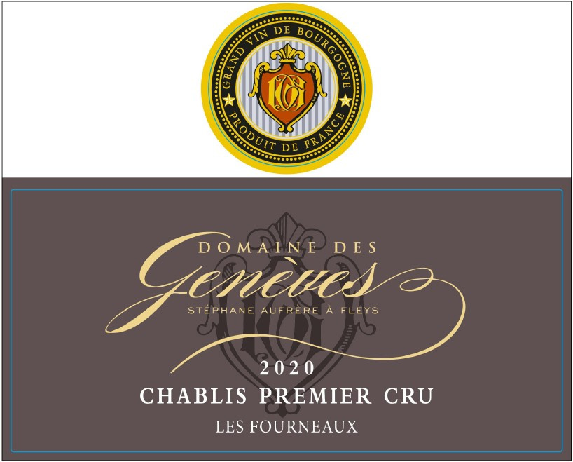 etiquette - Domaine des Genèves - Chablis 1er Cru "Les Fourneaux"