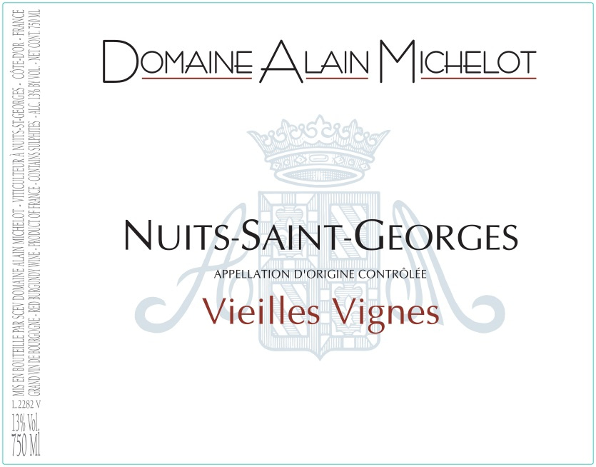 etiquette - Domaine Michelot Alain - Nuits saint Georges Vieilles Vignes