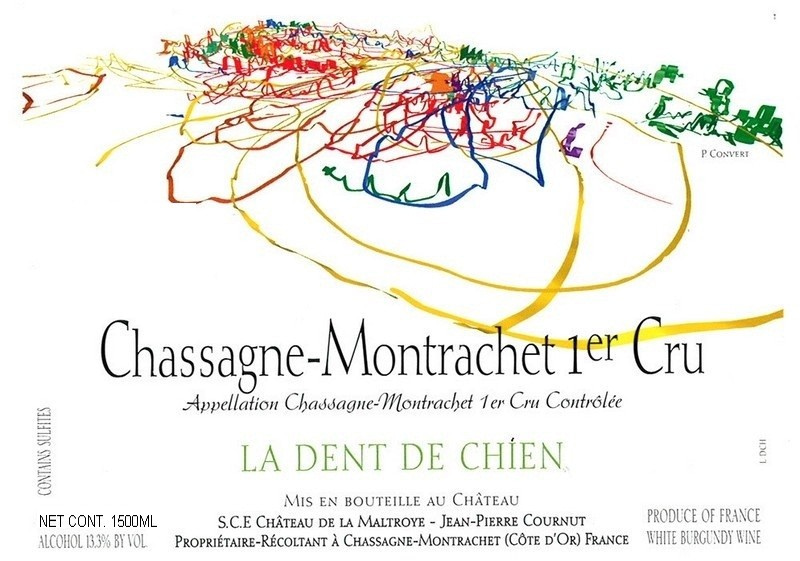 etiquette - Château de La Maltroye - Chassagne-Montrachet 1er Cru « La Dent de Chien »