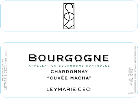 etiquette - Domaine Leymarie-Ceci - Bourgogne Chardonnay Cuvée Macha