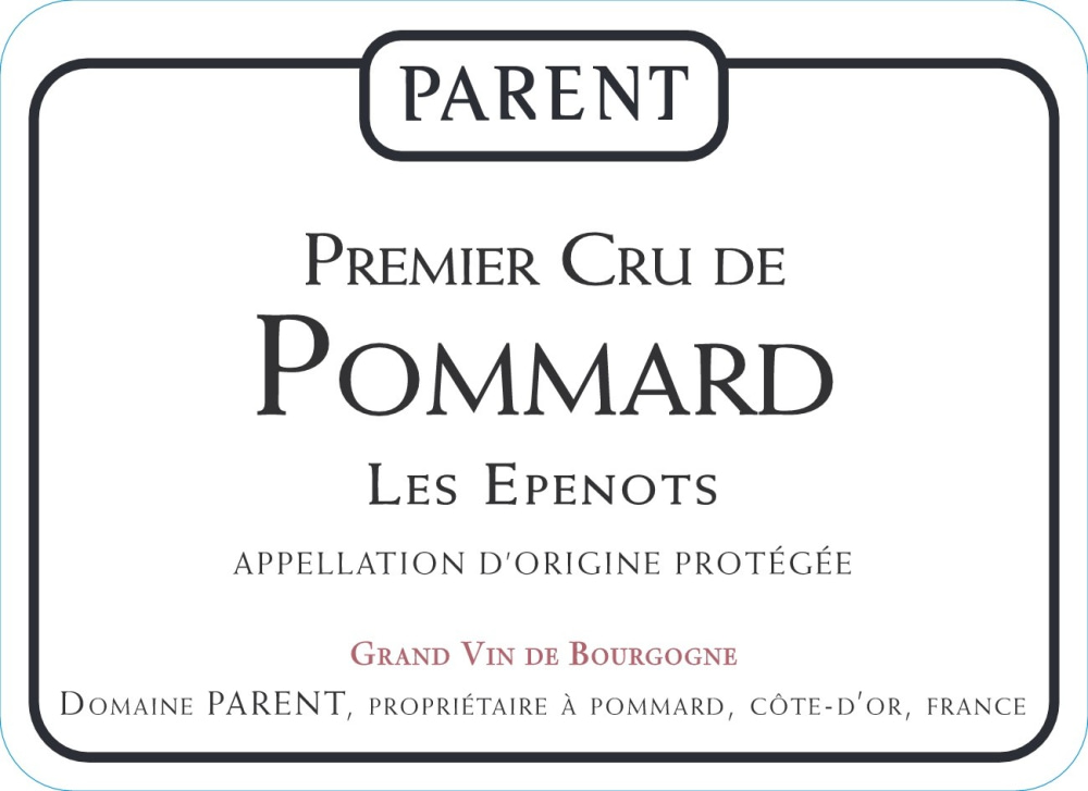 etiquette - Domaine Parent - Pommard 1er Cru Les Epenots