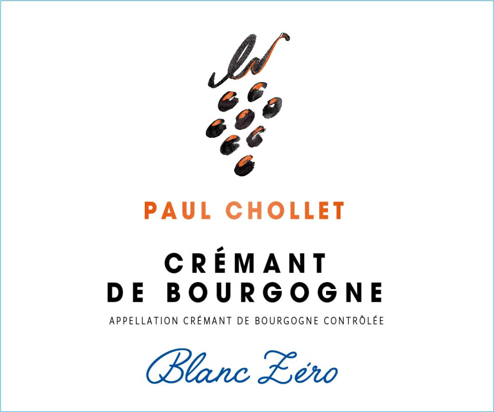 etiquette - Crémant Paul Chollet - Crémant Brut Zéro