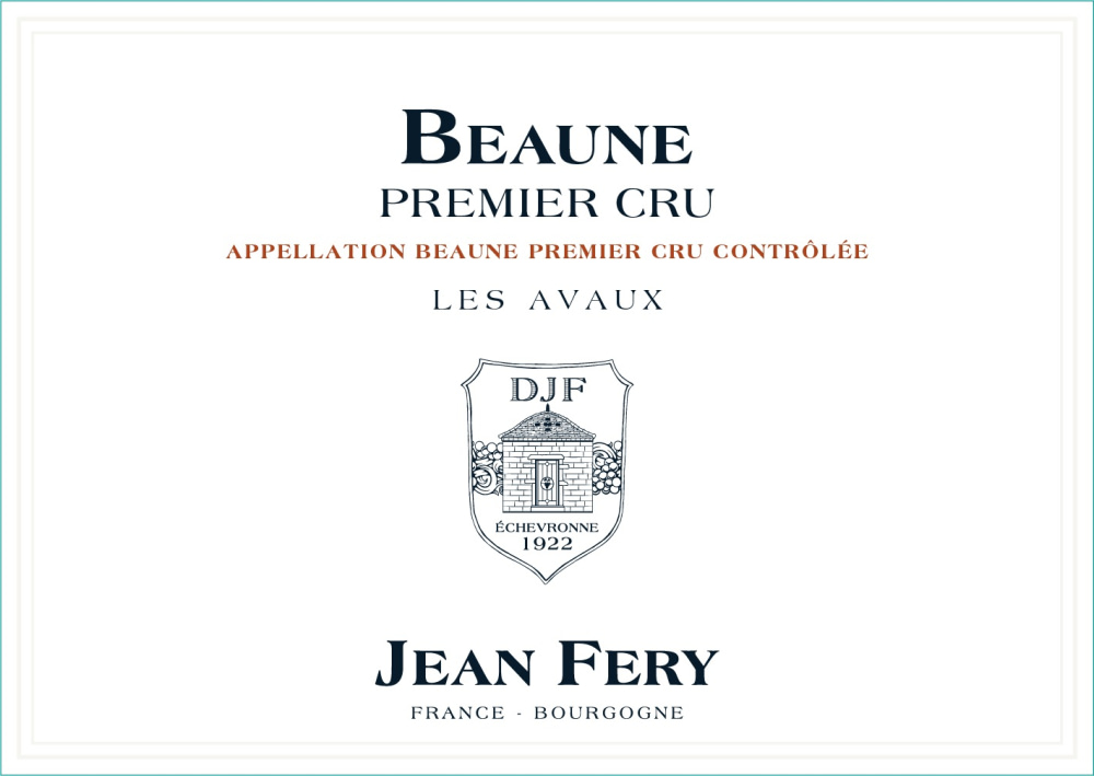 etiquette - Domaine FERY Jean - Beaune 1er cru Les Avaux