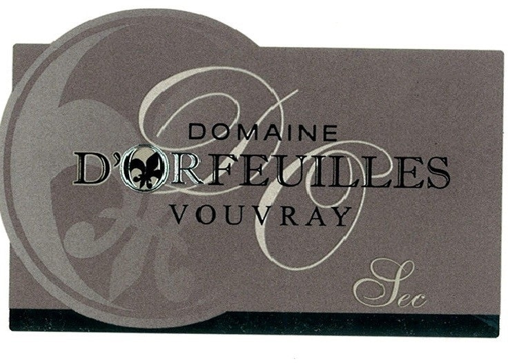 etiquette - Domaine d'Orfeuilles - Vouvray Sec