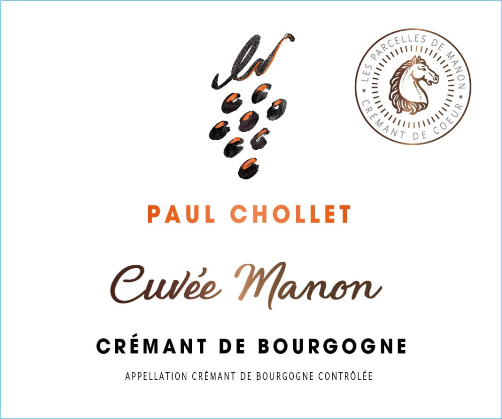 etiquette - Crémant Paul Chollet - Crémant Brut Cuvée Manon