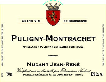 etiquette - Domaine Nudant - Puligny Montrachet