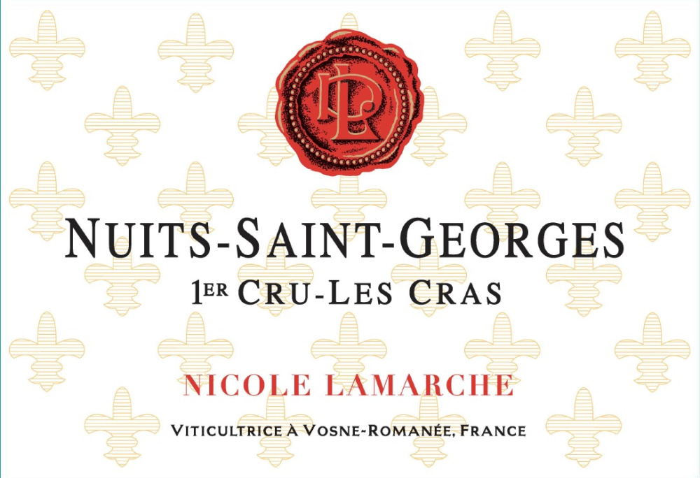 etiquette - Domaine Lamarche Nicole - Nuits Saint Georges 1er cru Les Cras