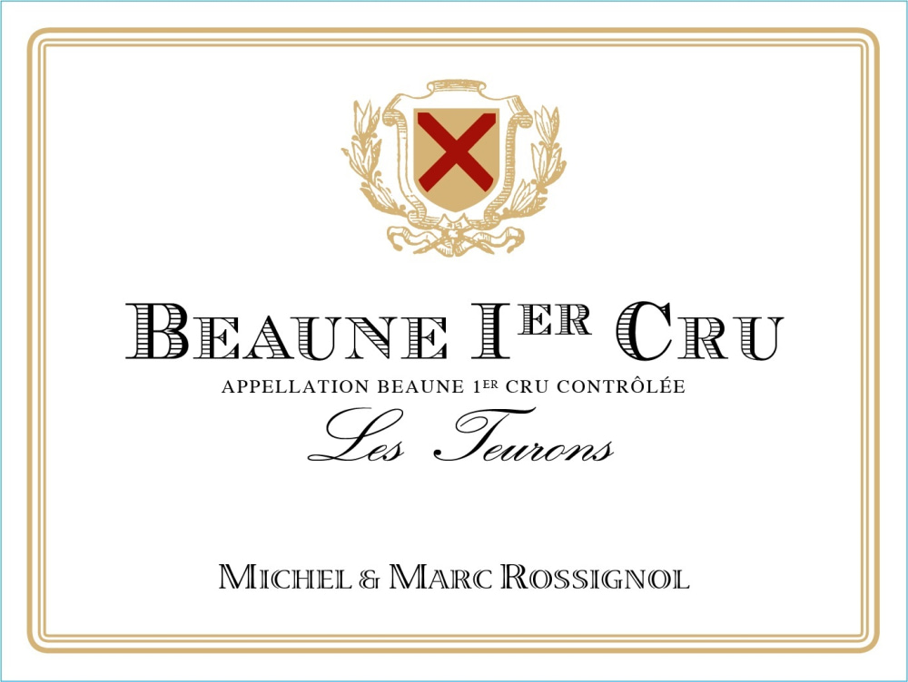 etiquette - Domaine Rossignol Michel et Marc - Beaune 1er Cru Les Teurons