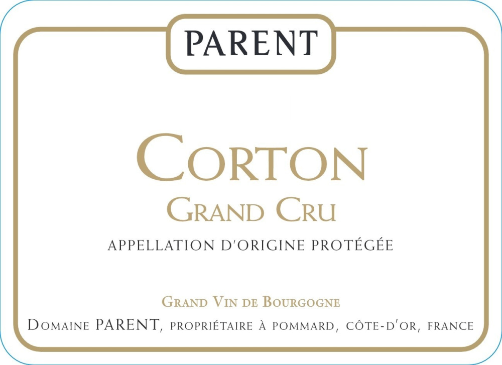 etiquette - Domaine Parent - Corton Grand Cru