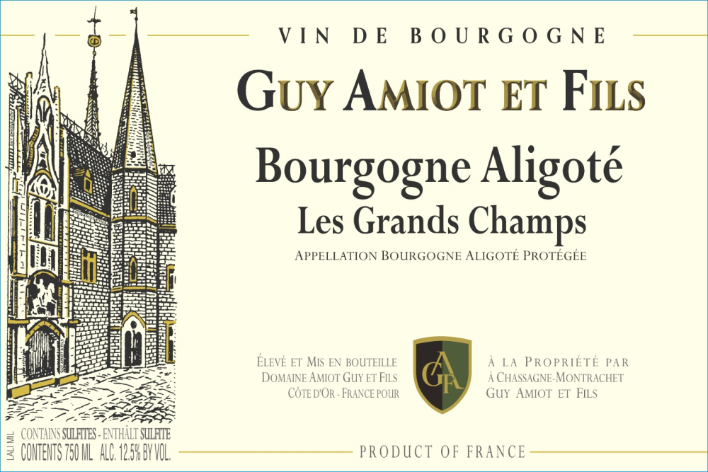 etiquette - Domaine Amiot Guy et Fils - Bourgogne Aligoté Les Grands Champs