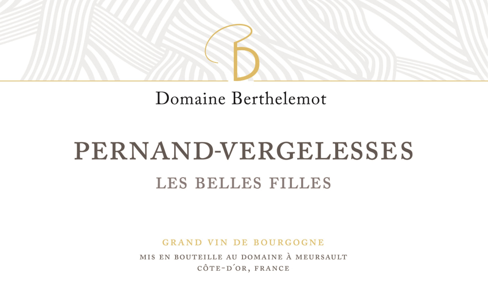 etiquette - Domaine Berthelemot - Pernand-Vergelesses Les Belles Filles