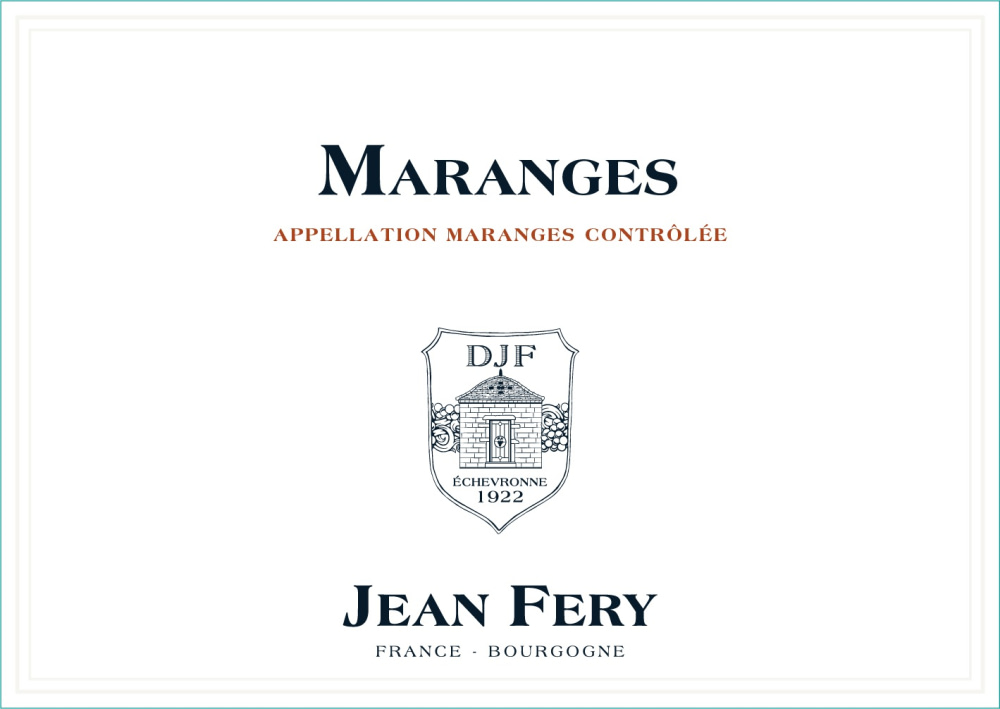 etiquette - Domaine FERY Jean - Maranges