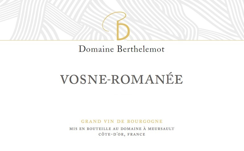 etiquette - Domaine Berthelemot - Vosne Romanée