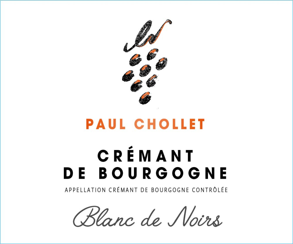 etiquette - Crémant Paul Chollet - Crémant Brut Blanc de Noirs