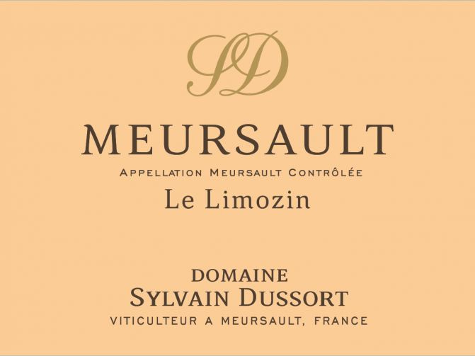 etiquette - Domaine Dussort Sylvain - Meursault "Le Limozin"