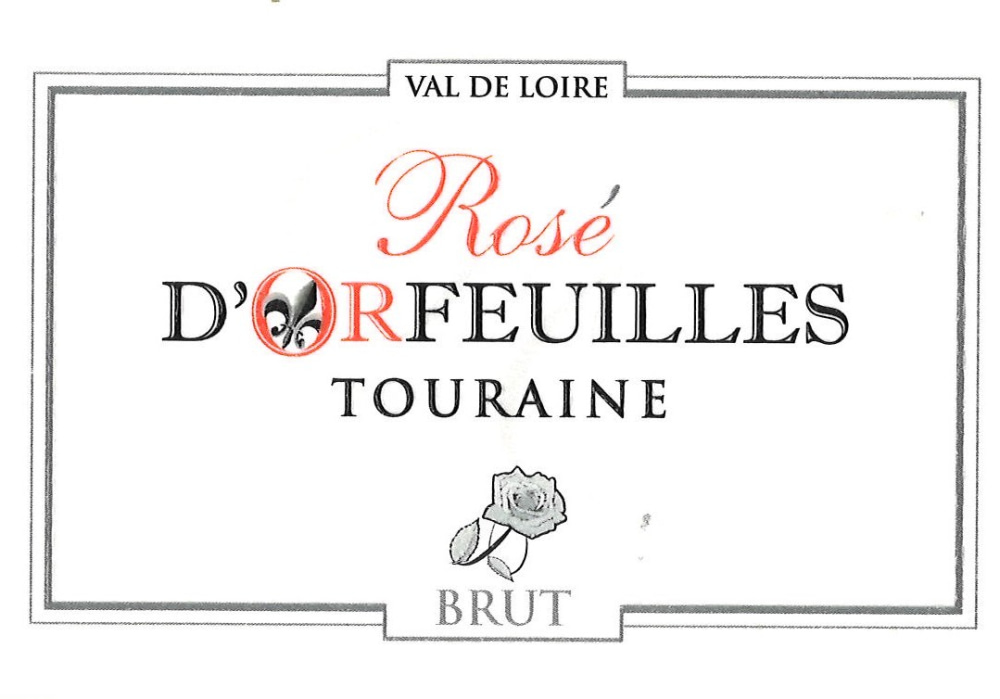 etiquette - Domaine d'Orfeuilles - Touraine Rosé