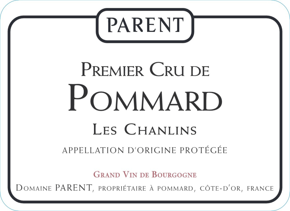 etiquette - Domaine Parent - Pommard 1er Cru Les Chanlins