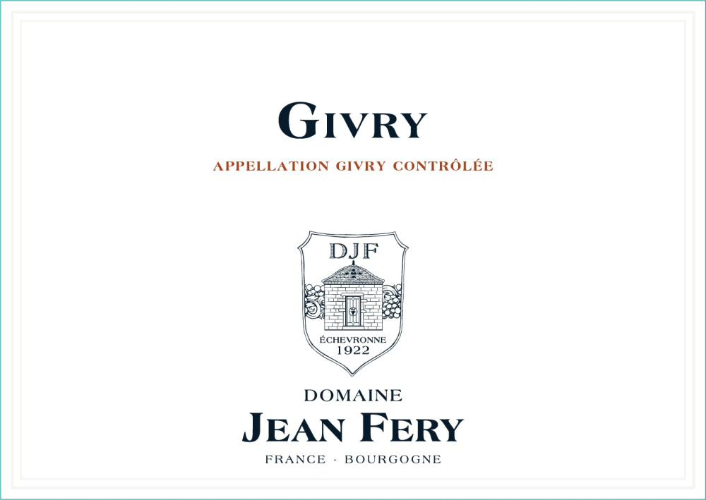 etiquette - Domaine FERY Jean - Givry