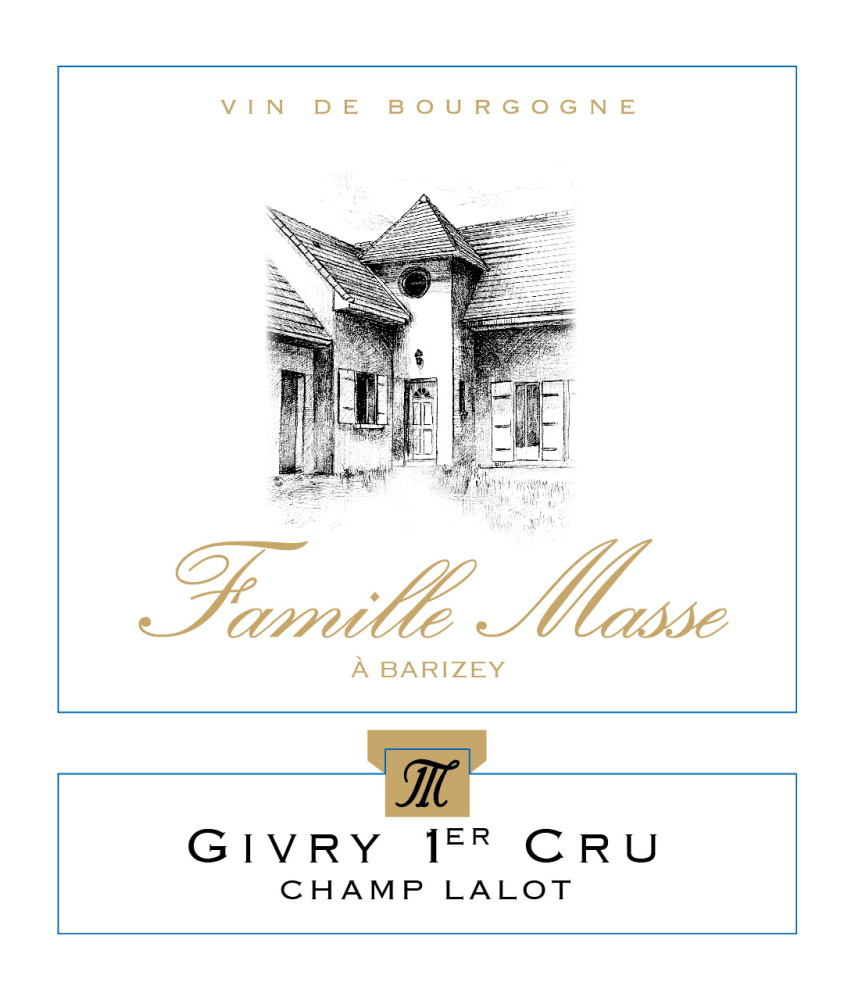 etiquette - Domaine Masse - Givry 1er cru Champ Lalot