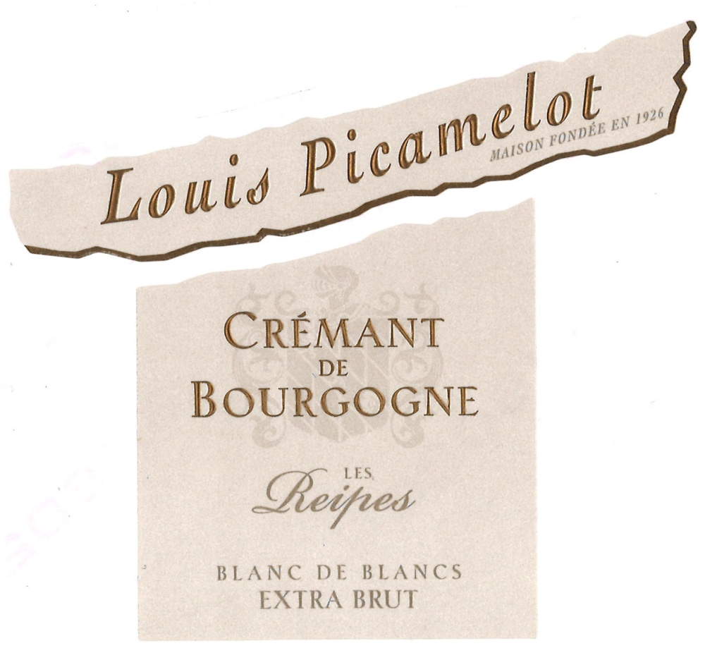 etiquette - Maison Louis Picamelot - Crémant de Bourgogne Les Reipes