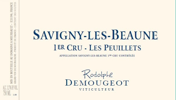 etiquette - Domaine Demougeot Rodolphe - Savigny Les Beaune 1er Cru "Les Peuillets"