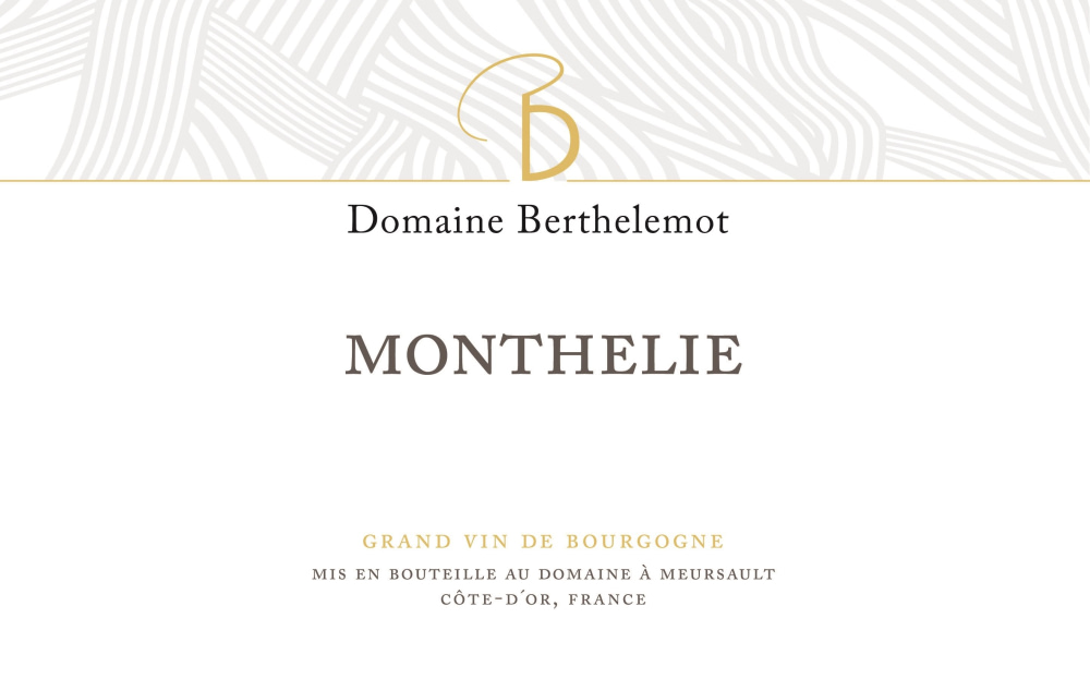 etiquette - Domaine Berthelemot - Monthélie rouge