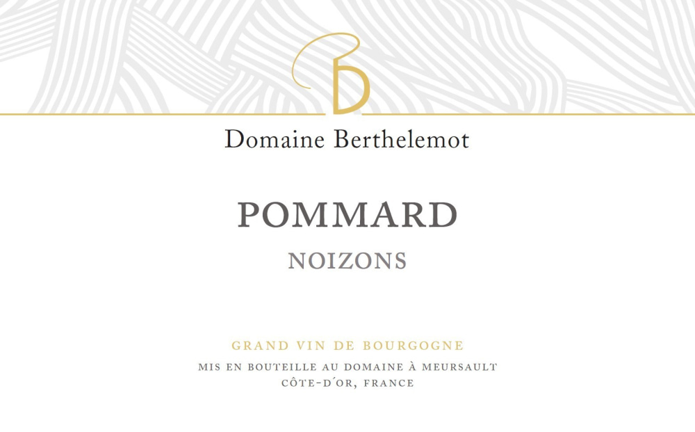 etiquette - Domaine Berthelemot - Pommard Noizons