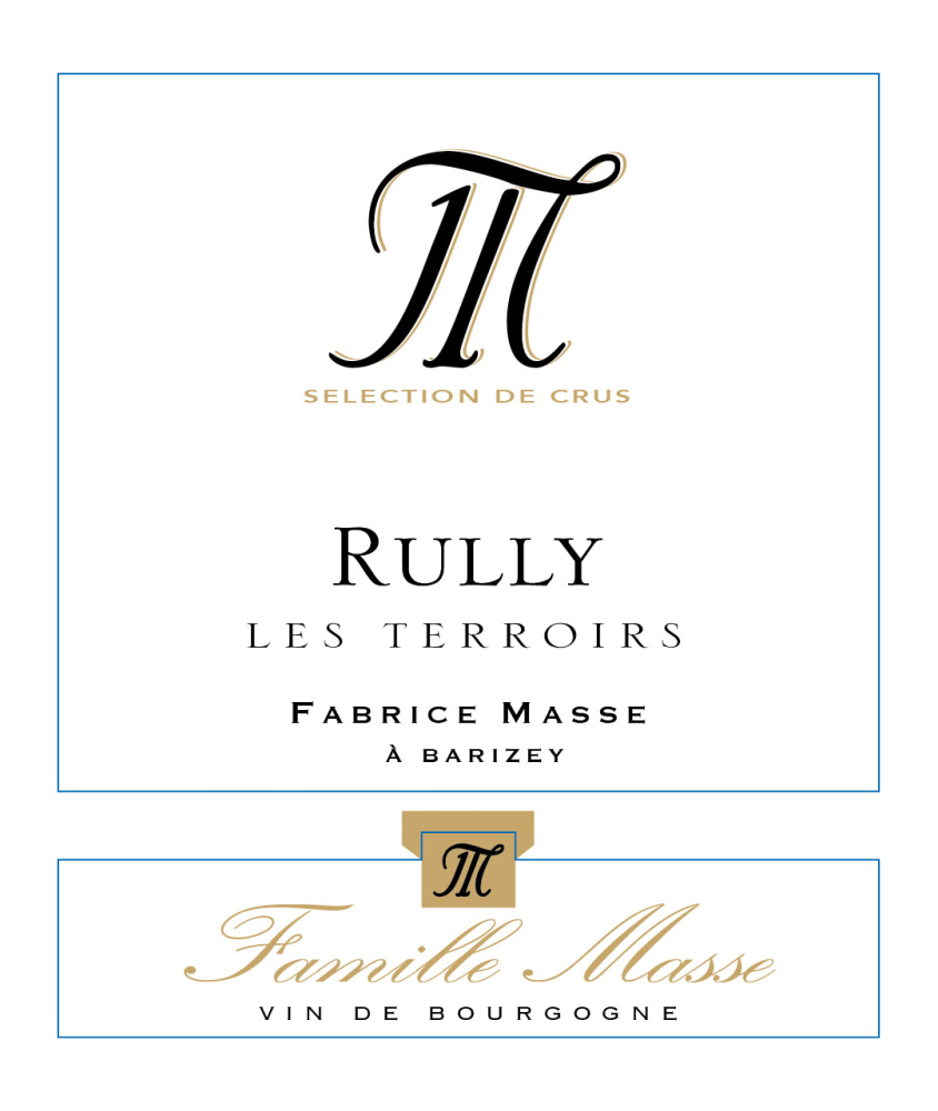 etiquette - Domaine Masse - Rully Les Terroirs