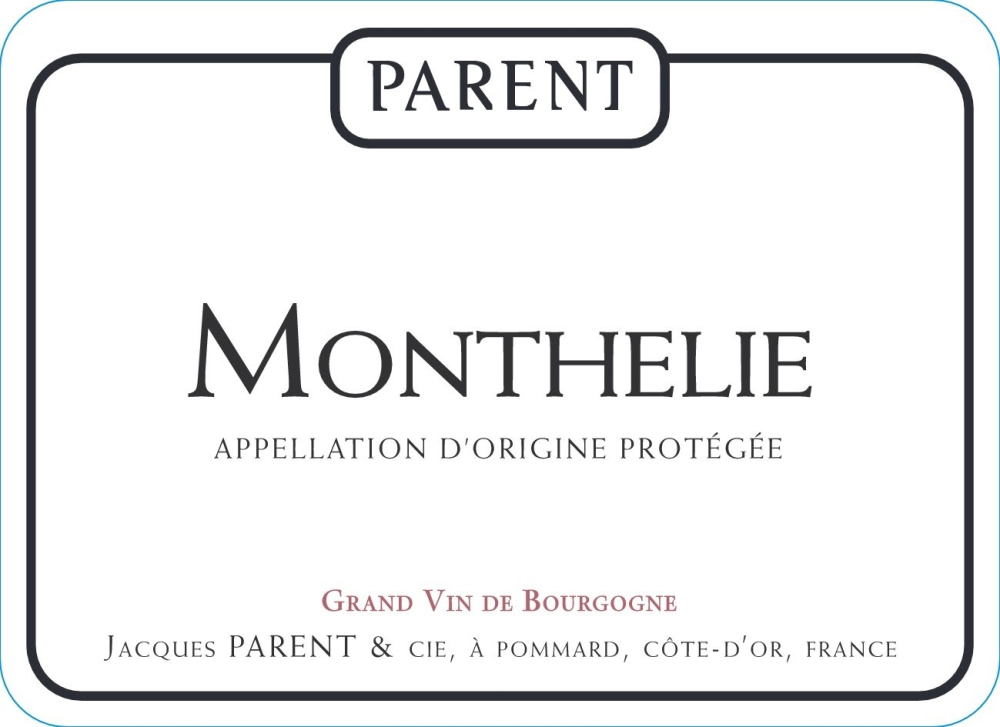 etiquette - Domaine Parent - Monthélie rouge